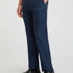 Park Avenue Blue Regular Fit Trousers image 3