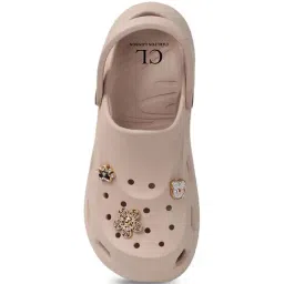 Carlton London Women's Beige Back Strap Sandals image 4