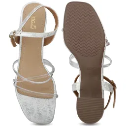 Inc.5 Women's Silver Ankle Strap Sandals image 3