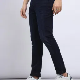 Lee Bruce Navy Skinny Fit Lightly Washed Jeans image 3