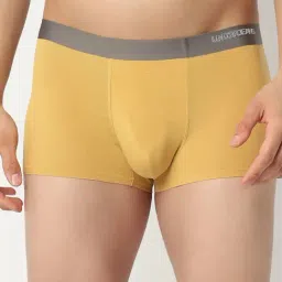 Underjeans By Spykar Mustard Yellow Regular Fit Trunks-picture-21