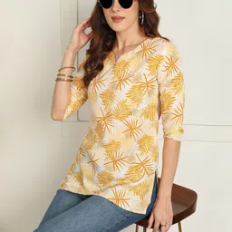 Moda Rapido Floral Printed V-Neck Kurti-picture-34