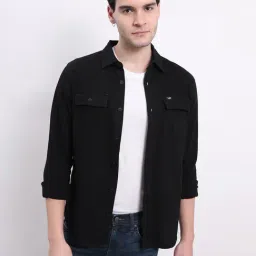 Lee Black Regular Fit Cotton Shirt-image-46