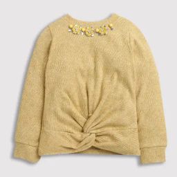Tiny Girl Mustard Designed Top-picture-0