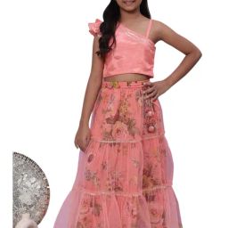 Biba Girls Onion Pink Cotton Printed Dress-picture-18