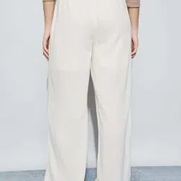 Fame Forever By Lifestyle Beige Regular Fit Trousers image 2