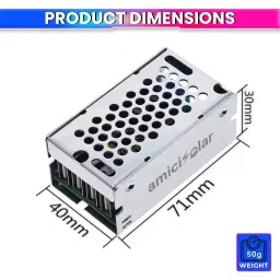 AmiciSolar DC Buck Converter 9-36 VDC 5 A/5.2 V/25 W Max Output Power with 4 USB Ports image 4