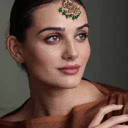 PANASH Gold-Plated Maang Tikka Head Jewellery image 3