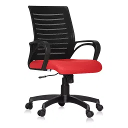 Da URBAN Tulip Red Mid Back Revolving Mesh Ergonomic Chair for Home & Office-image-48