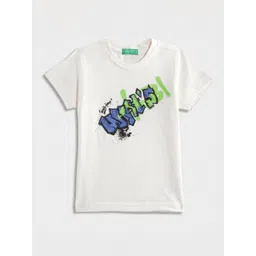 United Colors of Benetton Boys Graphic Printed Regular Fit T-Shirt-picture-38
