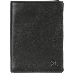 Kara Black Formal Leather Passport Holder Wallet For Men-picture-17