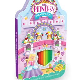 Hello Friend Books Creative Play Colouring Pack: Hello Princess - Art Kit with 12 Colour Pencils, Eraser and Colouring Book-image-20
