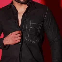 ECHKE Men Custom Opaque Casual Shirt image 3