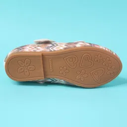 Cute Walk by Babyhug Ballerina With Bow & Pearl Applique - Beige image 5