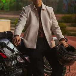 JAVINISHKA Men Woollen Bomber Jacket image 2