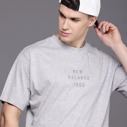 New Balance Pure Cotton Printed Relaxed Fit Sports T-shirt-picture-41