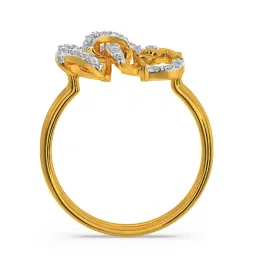 Kisna Diamond & Gold Jewellery Lucia 18k (750) Diamond & Gold Ring For Women image 3