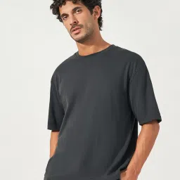 Styli Grey Cotton Blend Relaxed Fit Print Co-Ord Sets image 3