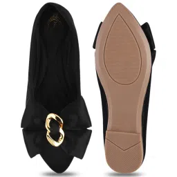 Shoetopia Women's Black Flat Ballets image 3