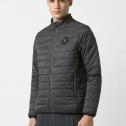 Van Heusen Grey Regular Fit Quilted Jacket image 3