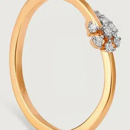 Mia by Tanishq Blossom Brilliance Gold & Diamond Finger Ring for Women image 3