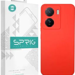 Sprig TPEE Back Cover for Vivo T2 5G (Red)-image-52