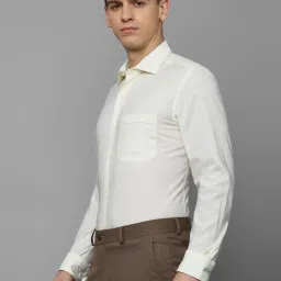 Louis Philippe Beige Cotton Regular Fit Texture Shirt image 3