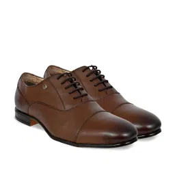 Allen Cooper Men's Brown Oxford Shoes image 3