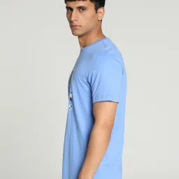 Puma BMW M Motorsport Blue Skies Cotton Regular Fit Printed Sports T-Shirt image 3
