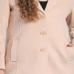 Monte Carlo Light Pink Regular Fit Coat image 3