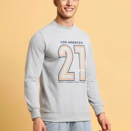 Forever 21 Grey Regular Fit Printed Sweatshirt image 3