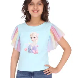 Cutecumber Kids Blue Printed Top-picture-17