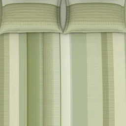 Spaces Tarragon Cotton Double Size Bedsheet With Pillow Covers image 3