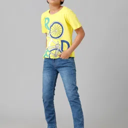 Under Fourteen Only Kids Blue Solid Jeans image 3
