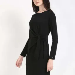 Tommy Hilfiger Dark Sable Cotton A-Line Fit Dress image 3