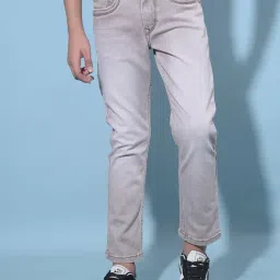 Crimsoune Club Boys Light Grey Solid Jeans-picture-30