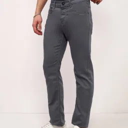 showoffff Showoff Grey Cotton Straight Fit Jeans image 3