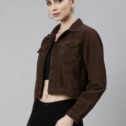 showoffff SHOWOFF Brown Regular Fit Tailored Jacket image 3