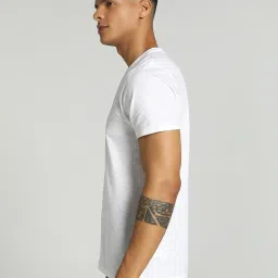 Puma White Regular Fit Sports T-Shirt image 3
