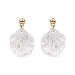 Accessorize London White Oyster Shell Drop Earring image 3