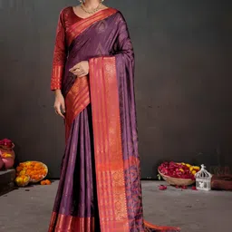 Mitera Woven Design Zari Banarasi Saree-picture-37
