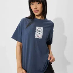 The Souled Store Blue Printed T-Shirt-picture-27