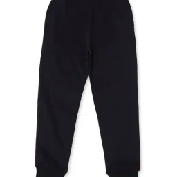 Pepe Jeans Kids Blue & Red Cotton Color Block Joggers image 2