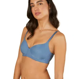 Triumph Indigo Blue Non-Wired Full Coverage T-Shirt Bra image 3