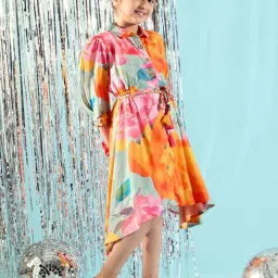 Peppermint Kids Multicolor Rayon Regular Fit 1 Dress image 3