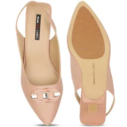 Bata Women's Pink Sling Back Sandals image 3