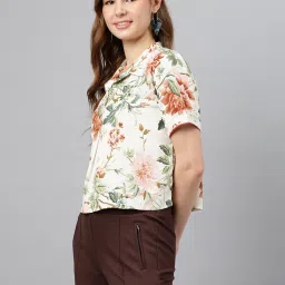 Latin Quarters Brown Polyester Regular Fit Top image 3