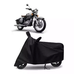 Auto Pearl Bike Cover for Royal Enfield Classic Gunmetal (Black)-picture-35