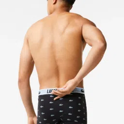 Lacoste Multicolored Regular Fit Printed Trunks - Pack Of 3 image 3