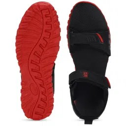 Paragon Men's Black & Red Floater Sandals image 3